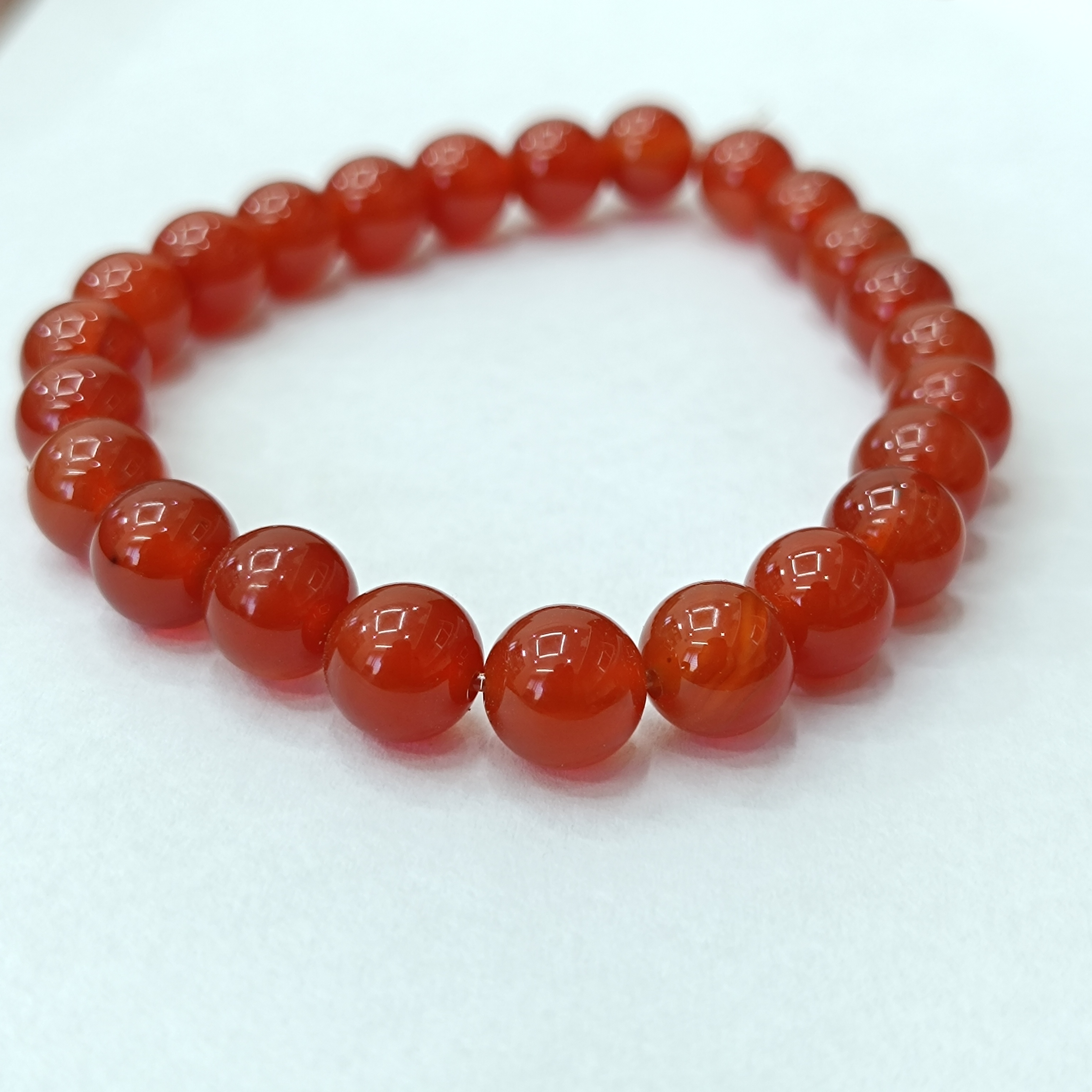 Natural Yamani Hakik bracelet 8mm 